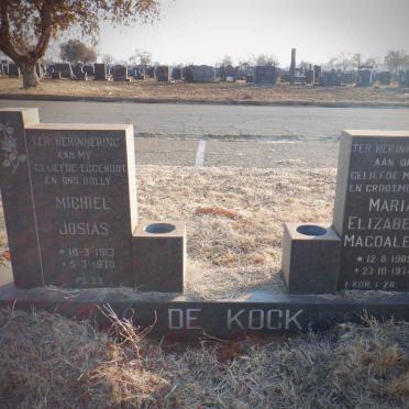 KOCK Michiel Josias, de 1913-1970 &amp; Maria Elizabeth Magdalena 1909-1974