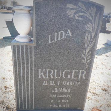 KRUGER Alida Elizabeth Johanna nee JOUBERT 1928-1972