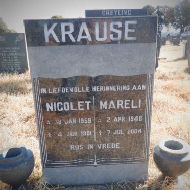 KRAUSE Mareli 1948-2004 :: KRAUSE Nicolet 1959-1981