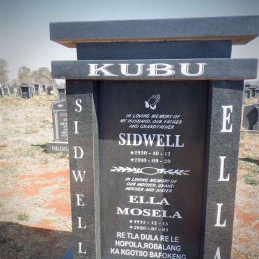 KUBU Sidwell 1950-2010 &amp; Ella MOSELA 1952-2020