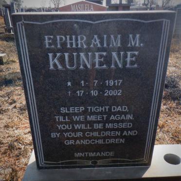 KUNENE Ephraim M. 1917-2002