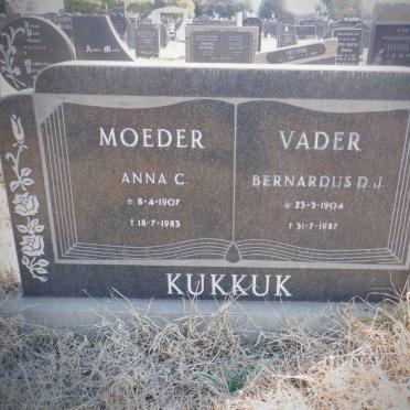 KUKKUK Bernardus D.J. 1904-1987 &amp; Anna C. 1907-1983