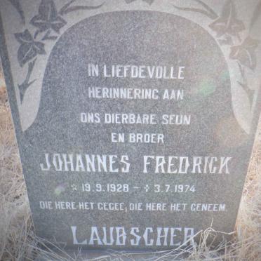 LAUBSCHER Johannes Fredrick 1928-1974