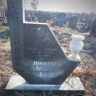 LABUSCHAGNE Johannes Marthinus 1924-1996