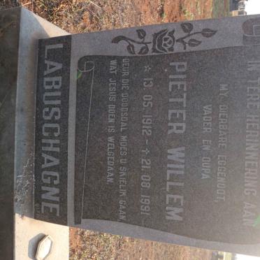 LABUSCHAGNE Pieter Willem 1912-1991