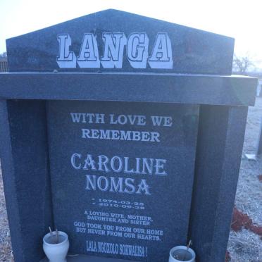 LANGA Caroline Nomsa 1974-2010
