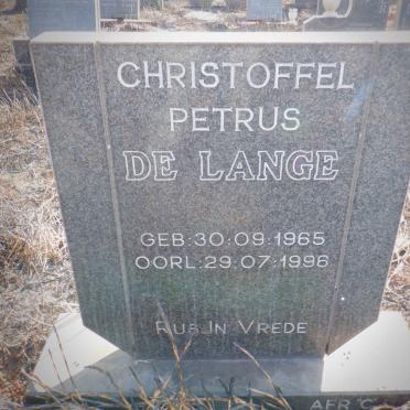 LANGE Christoffel Petrus, de 1965-1996