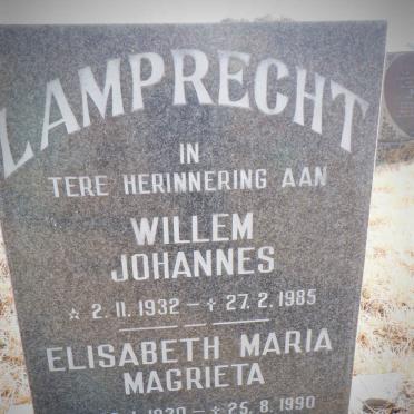 LAMPRECHT Willem Johannes 1932-1985 &amp; Elisabeth Maria Magrieta 1930-1990