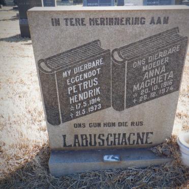 LABUSCHAGNE Petrus Hendrik 1914-1973 &amp; Anna Magrieta 1916-1974