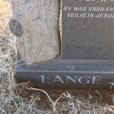 LANGE Engela Adriana 1916-1975