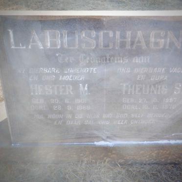 LABUSCHAGNE Theunis S. 1897- 1970 &amp; Hester M. 1901-1969