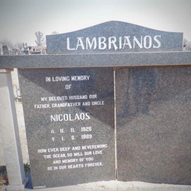 LAMBRIANOS Nicolaos 1926-1989