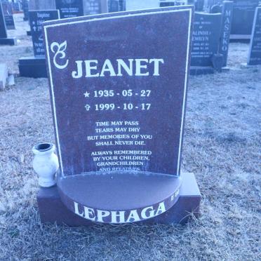 LEPHAGA Jeanet 1935-1999