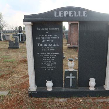 LEPELLE Joyce Thokozile 1941-1999