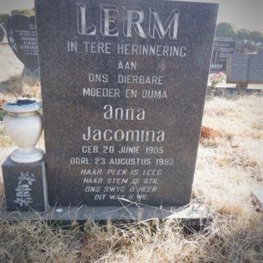 LERM Anna Jacomina 1905-1993