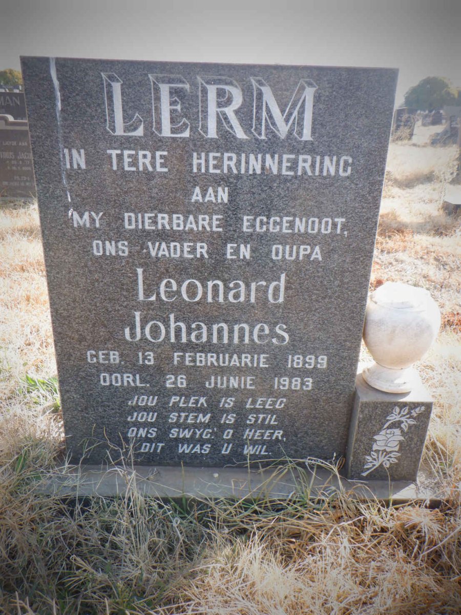 LERM Leonard Johannes 1899-1983