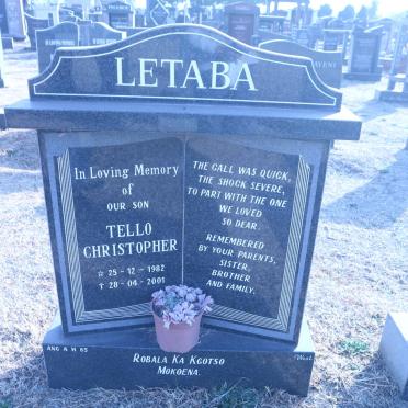 LETABA Tello Christopher 1982-2001