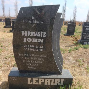 LEPHIRI Vormasie John 1964-2009