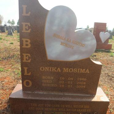 LEBELO Onika Mosima 1946-2004 