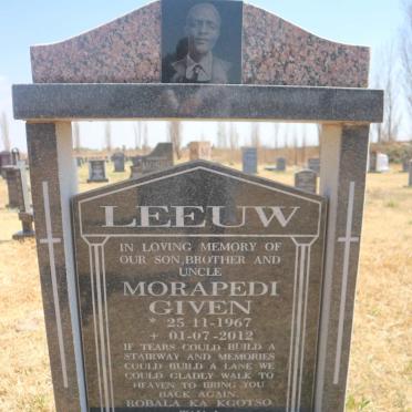 LEEUW Morapedi Given 1967-2012
