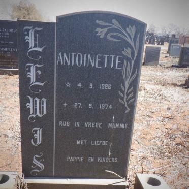 LEWIS Antoinette 1926-1974