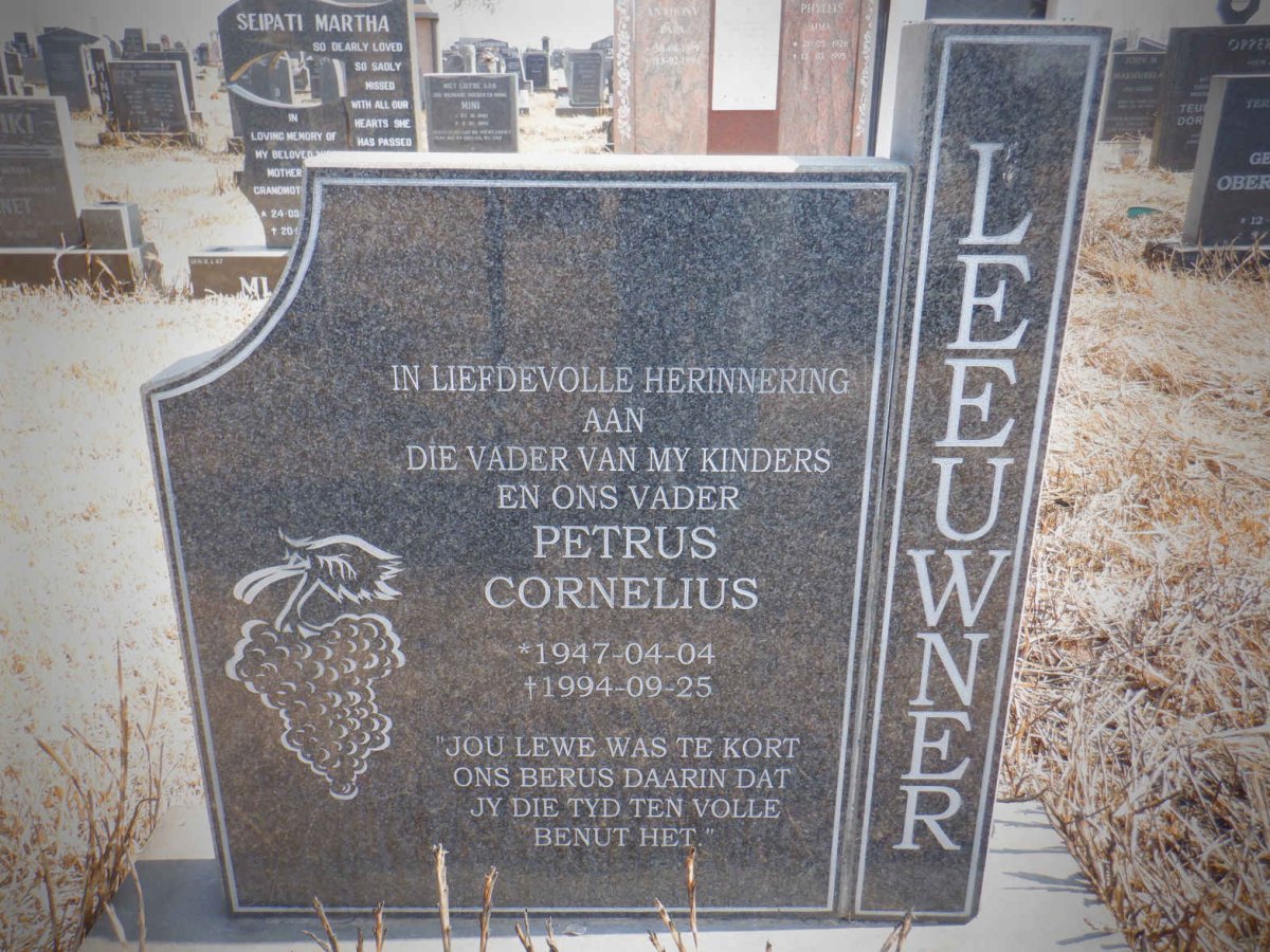 LEEUWNER Petrus Cornelius 1947-1994