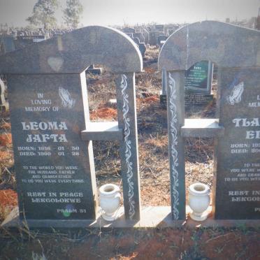 LEOMA Jafta 1916-1999 &amp; Elsie TLALENG 1924-2001