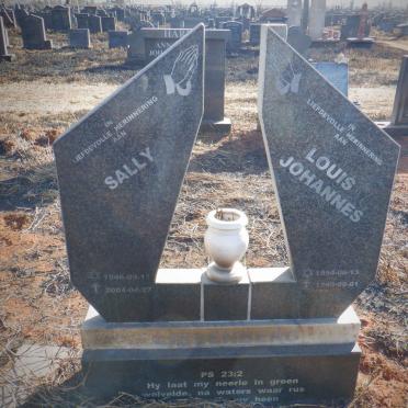 LIEBENBERG Louis Johannes 1954-1999 &amp; Sally 1946-2004