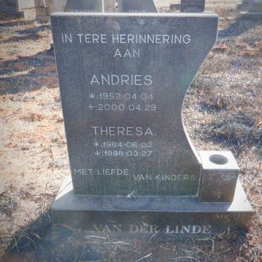 LINDE Andries, van der 1952-2000 &amp; Theresa 1964-1996