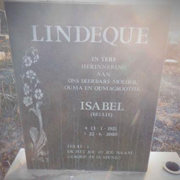 LINDEQUE Isabel 1921-2000