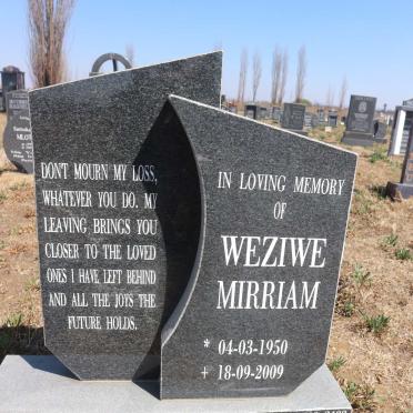LIMBA Weziwe Mirriam 1950-2009