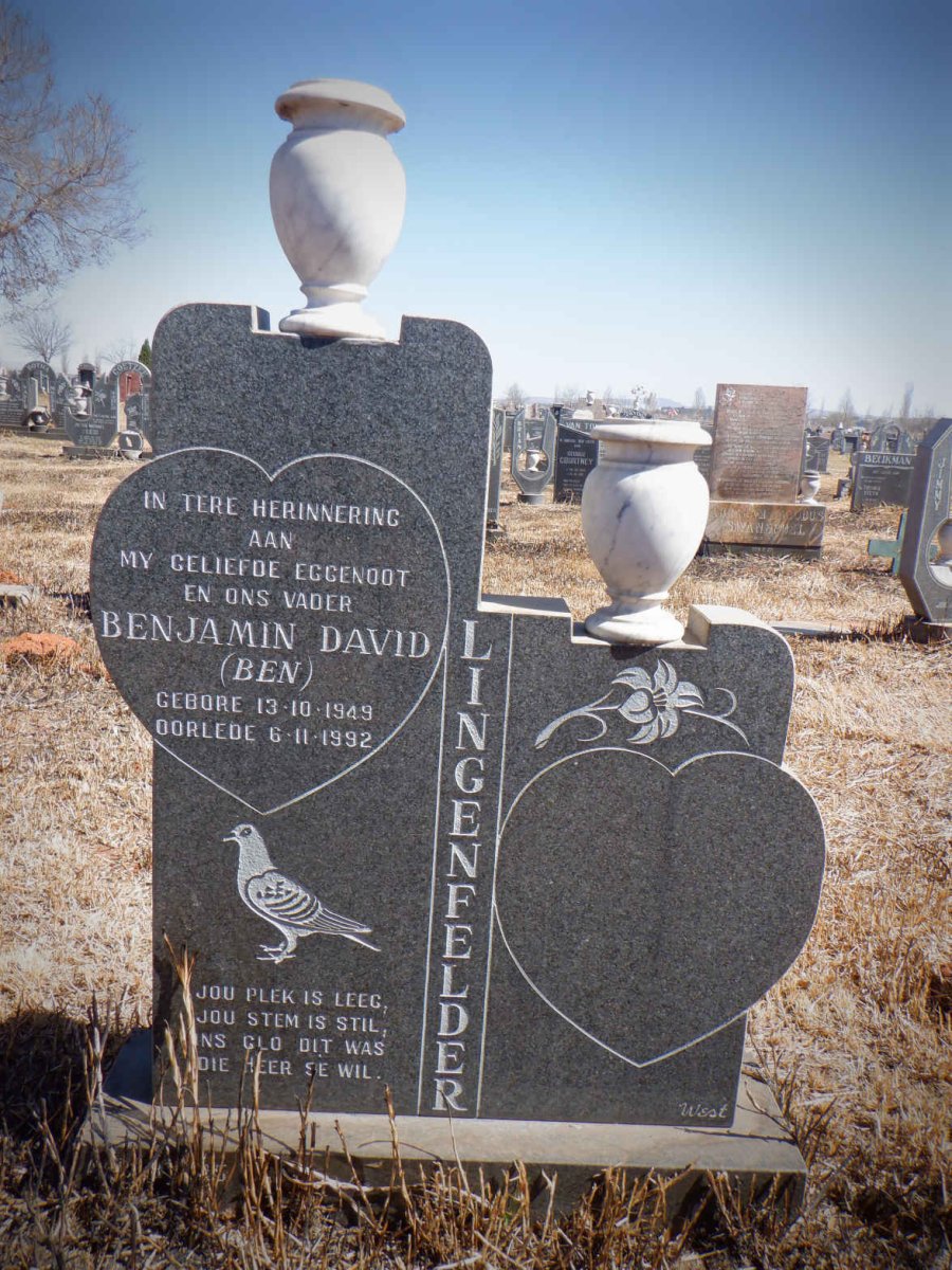 LINGENFELDER Benjamin David 1949-1992