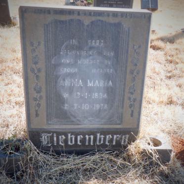LIEBENBERG Anna Maria 1894-1978