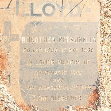 LLOYD Dorothea Petronella 1920-1968