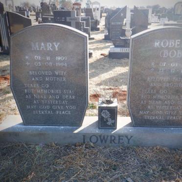 LOWREY Robert 1910-1995 &amp; Mary 1909-1994