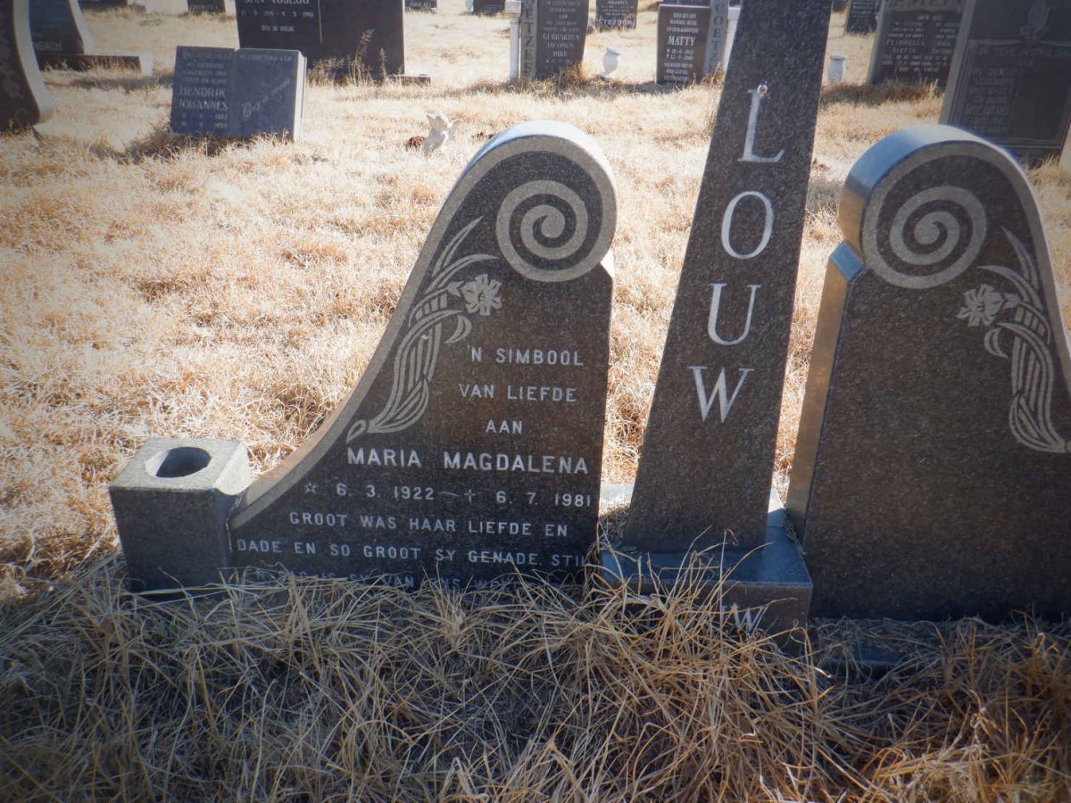 LOUW Maria Magdalena 1922-1981