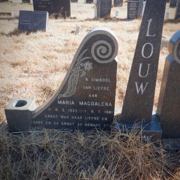 LOUW Maria Magdalena 1922-1981