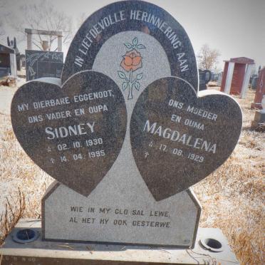 LOWE Sidney 1930-1995 &amp; Magdalena 1929-