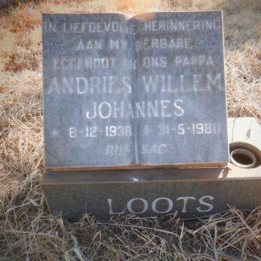 LOOTS Andries Willem Johannes 1938-1980