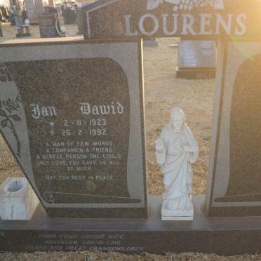 LOURENS Jan Dawid 1923-1992