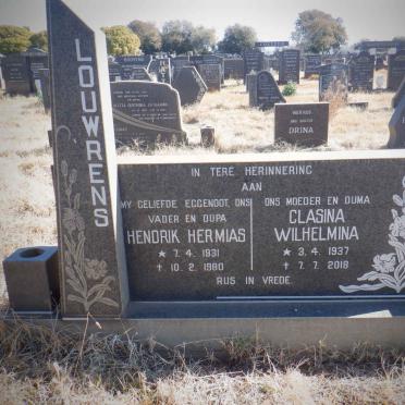 LOUWRENS Hendrik Hermias 1931-1980 &amp; Clasina Wilhelmina 1937-2018