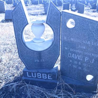 LUBBE David P.J. 1934-1988