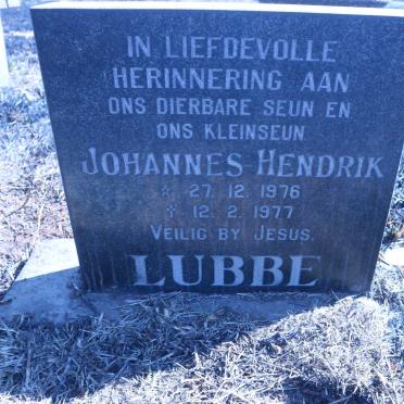 LUBBE Johannes Hendrik 1976-1977