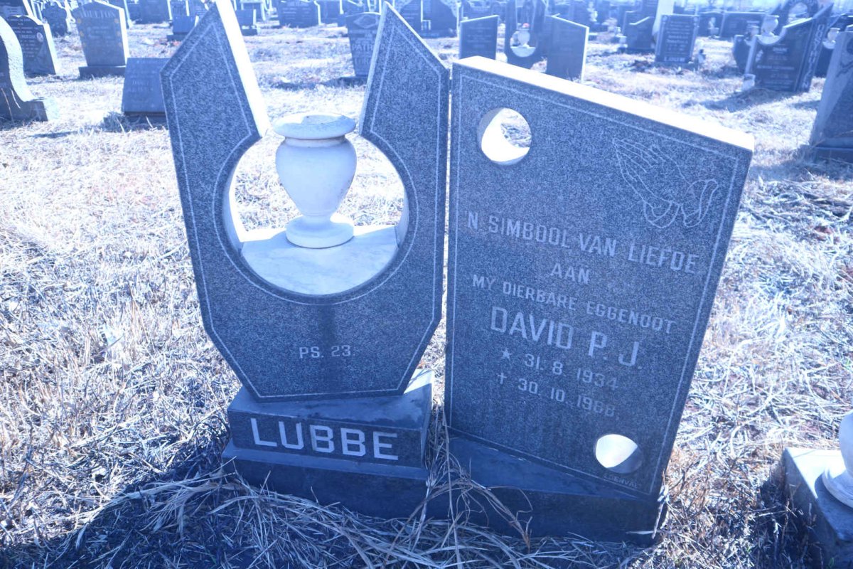 LUBBE David P.J. 1934-1988