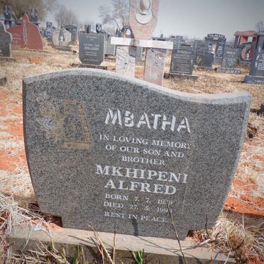 MBATHA Mkhipeni Alfred  19?9-1996