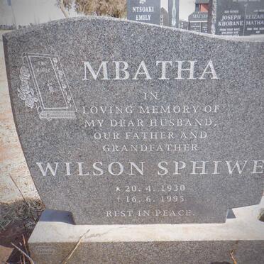 MBATHA Wilson Sphiwe 1930-1995