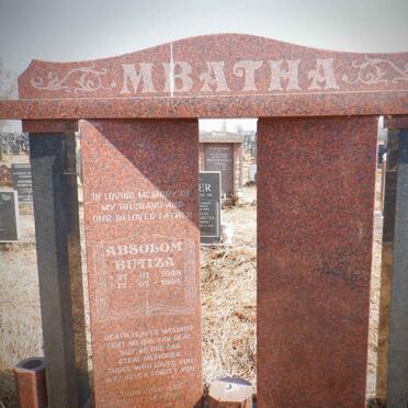 MBATHA Absolom Butiza 1958-1995