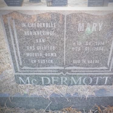 MCDERMOTT Mary 1914-1996