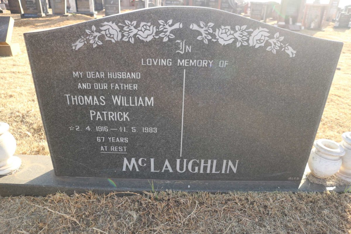 MCLAUGHLIN Thomas William Patrick 1916-1983