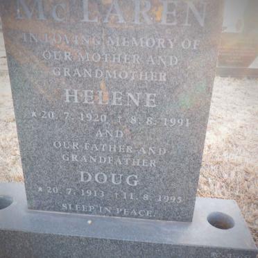 MCLAREN Doug 1913-1995 &amp; Helene 1920-1991